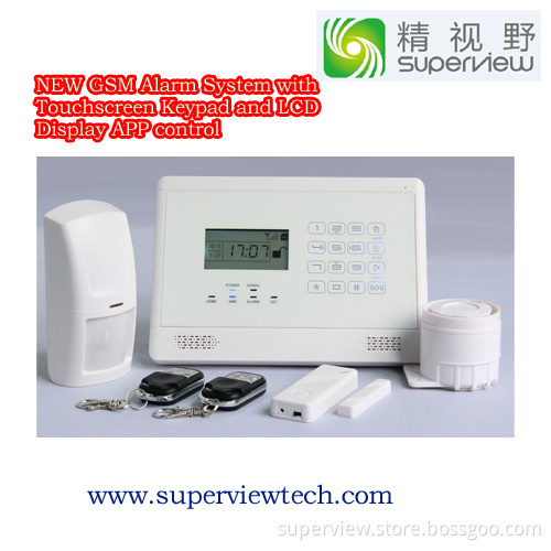 GSM Alarm System with Touchscreen Keypad and LCD Display (SV-007M2E)